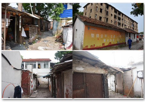 火车站内宅被违建包围,四周密密麻麻遍布着铁皮屋,简易房:群租,危房
